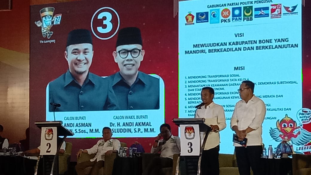 Debat Publik, Paslon BerAmal Usung Misi “Maberre” untuk Bone_Trends.co.id
