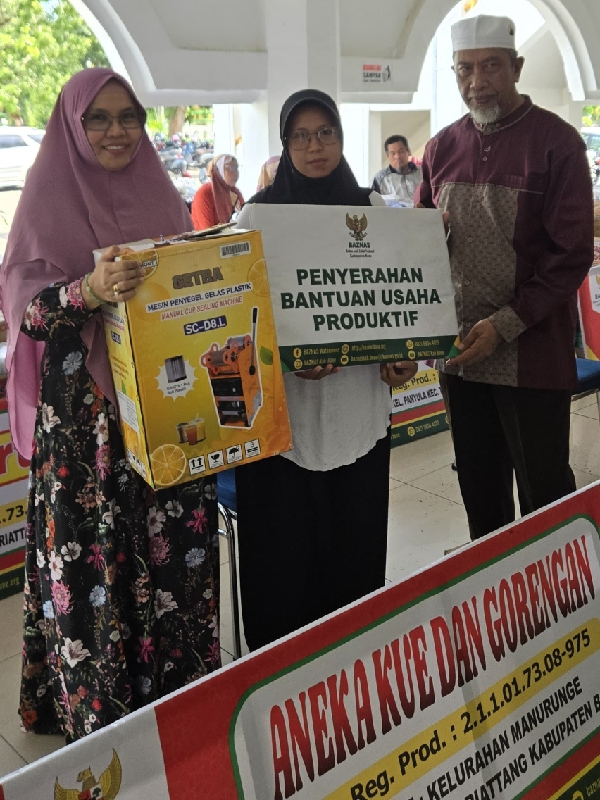 BAZNAS Bone Tingkatkan Kesejahteraan Mustahik Melalui Pemberdayaan UMKM dan Modal Usaha_trends.co.id 