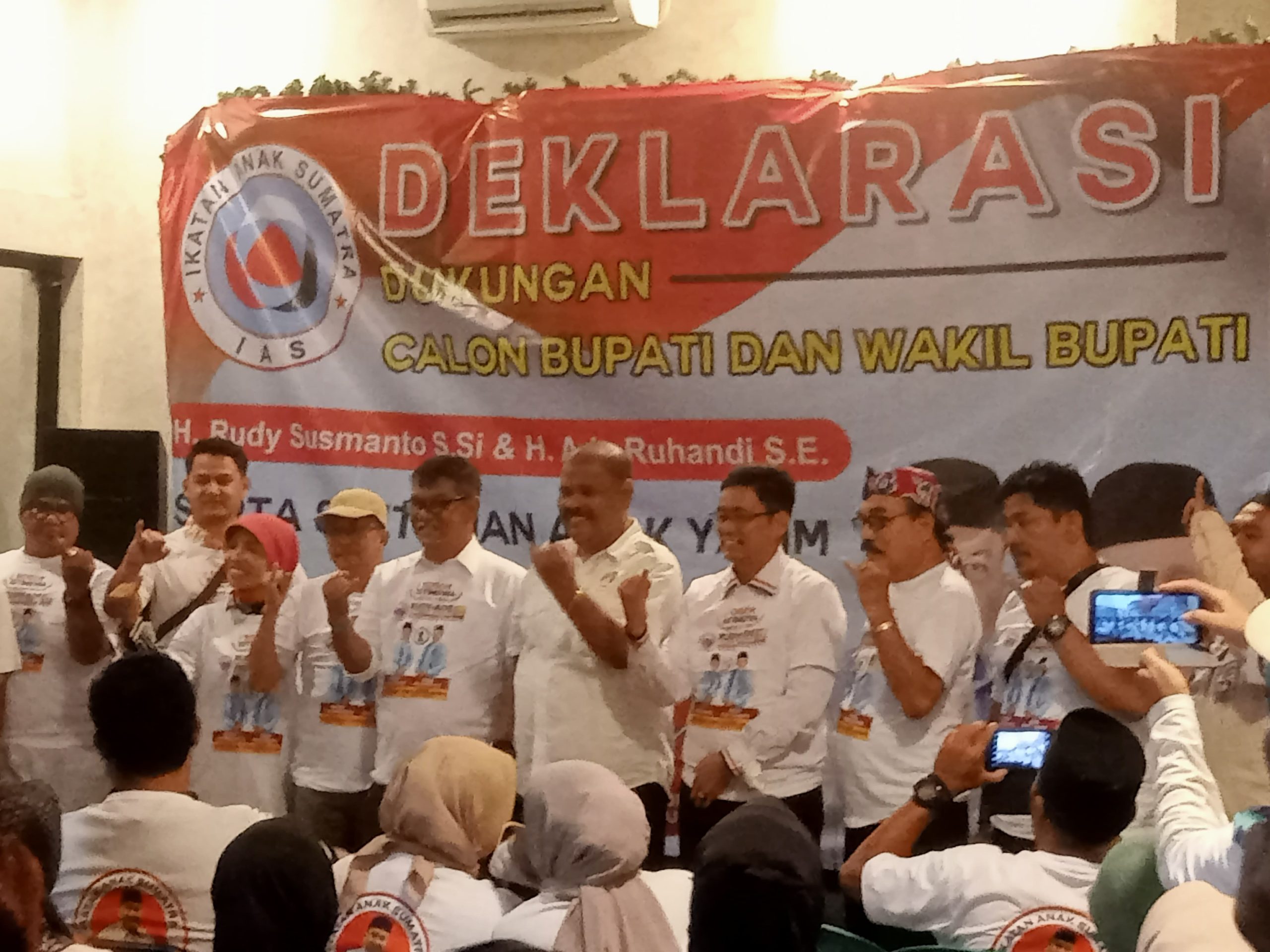 Ikatan Anak Sumatera Kabupaten Bogor Deklarasikan Dukung Pasangan Rudy-Ade