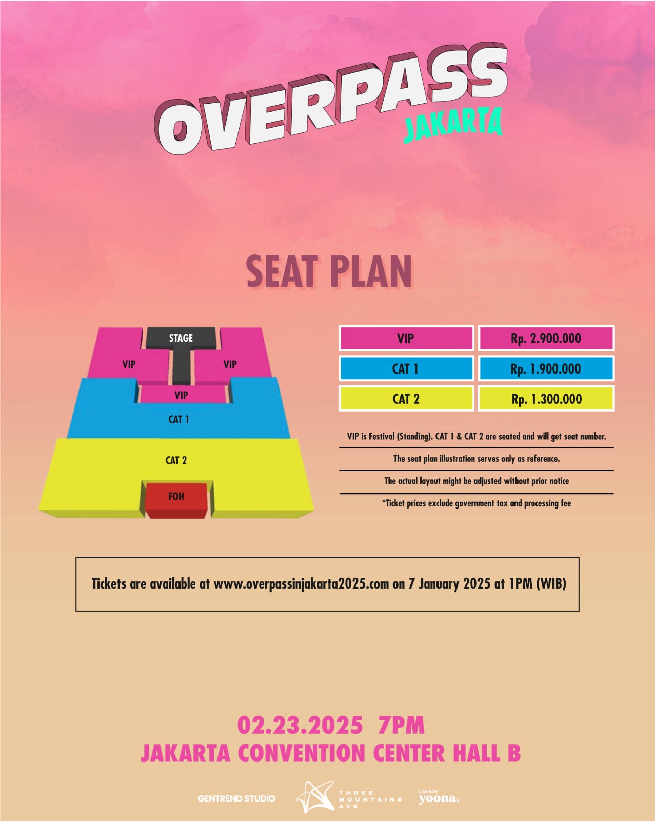 B.I, Baekhyun, dan Jey Akan Tampil di Overpass Jakarta, Jangan Kehabisan Tiketnya_Trends.co.id 